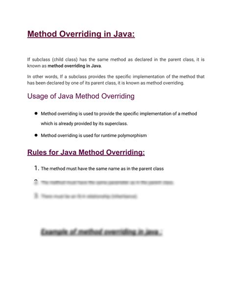Method Overriding in Java 的图像结果
