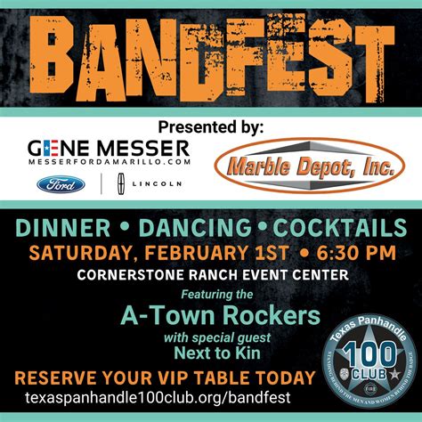 Bandfest - 2025, Cornerstone Ranch Event Center, Amarillo, 1 February ...