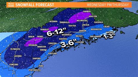 Maine weather forecast: Snow on the way Wednesday into Thursday ...