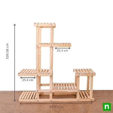 Buy Attractive houseplants on wooden stand for indirect bright light ...