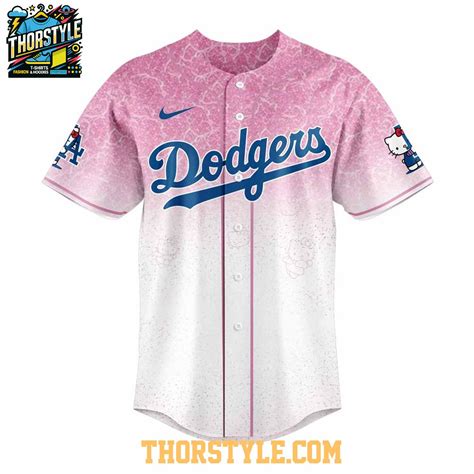 Los Angeles Dodgers Hello Kitty Night 2025 Be One Team Baseball Jersey ...