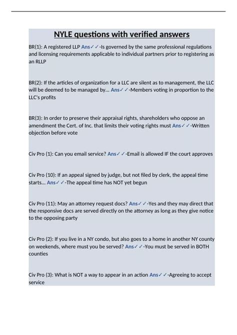 New York Law Exam (NYLE) Tests Bundle Set - Stuvia US