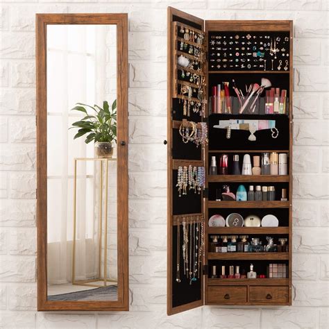 Hanging Jewelry Cabinet With Mirror at Gary Delariva blog