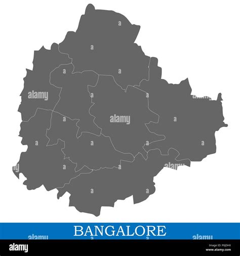 Bangalore india city map hi-res stock photography and images - Alamy