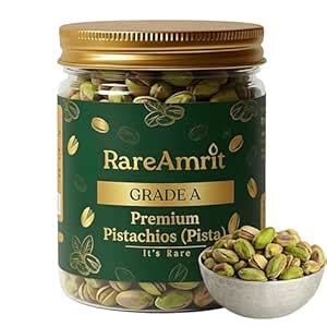 Rareamrit Grade A Jumbo Size Pistachios With Shell 250g | Pista ...