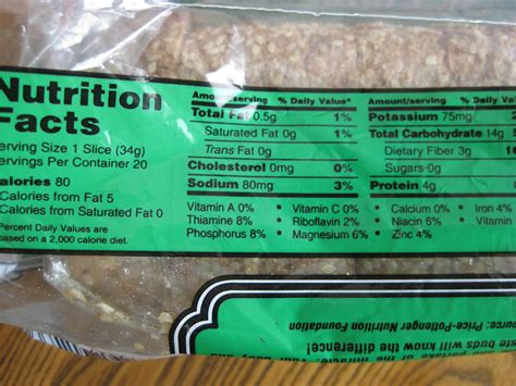 Sesame Ezekiel Bread Nutrition Facts at Anna Crace blog