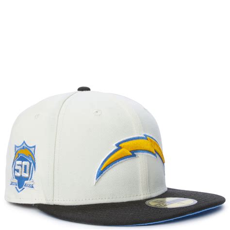 NEW ERA CAPS NFL Los Angeles Chargers Team 50th Anniversary 59FIFTY ...