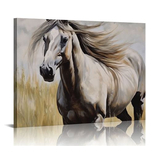 COMIO Kentucky Canvas Wall Art Print, Horse Home Decor Artwork ...