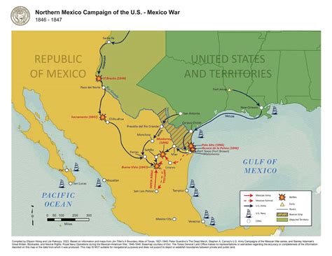 Mexican American War Map