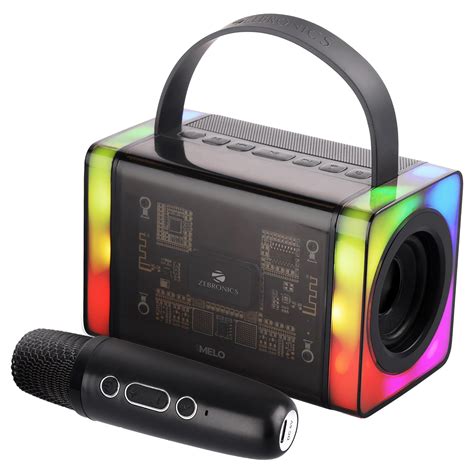 ZEBRONICS MELO Portable Bluetooth Speaker with 15W Output, USB, mSD ...