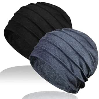 Buy Kisumthy 2 PCS Cotton Slouchy Chemo Beanies, Chemo Cap Headwear ...