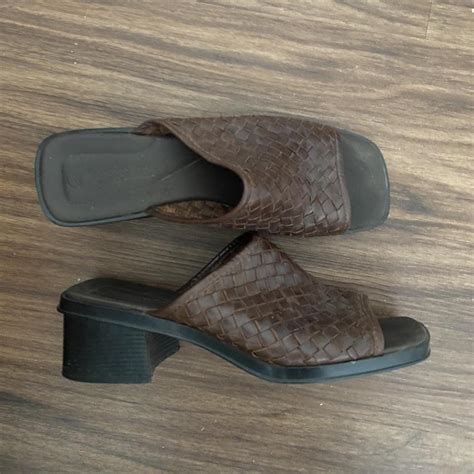 Reclaimed Vintage Women's Brown Mules | Depop