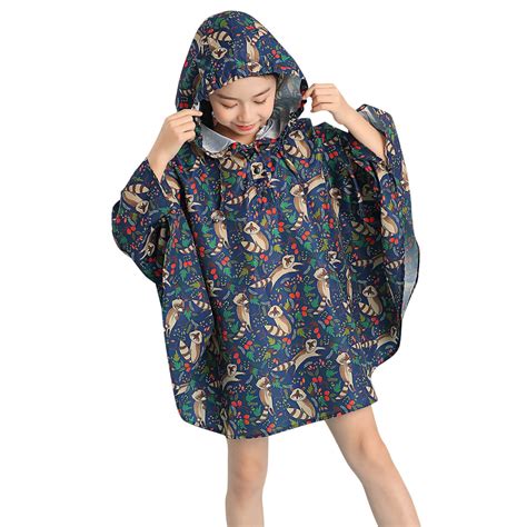 Rain Coats Kids Hooded Raincoat For Children Print Toddler Army Green ...
