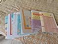 Set of 7 Paper Folded Maps and charts | India political physical ...