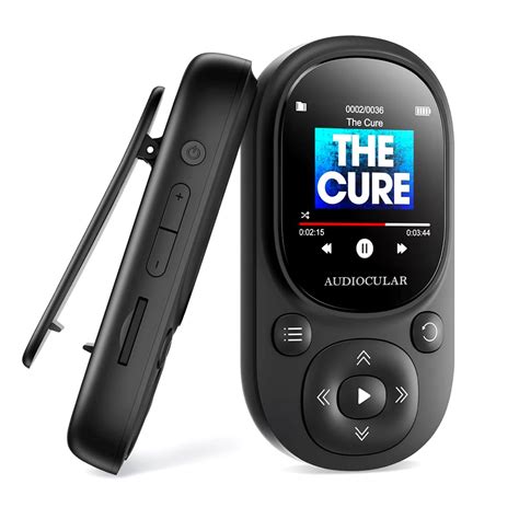 AUDIOCULAR M11 32GB MP3 Digital Player with Clip, Portable Bluetooth ...