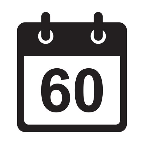 Two months icon vector 60 days sign for graphic design, logo, website ...