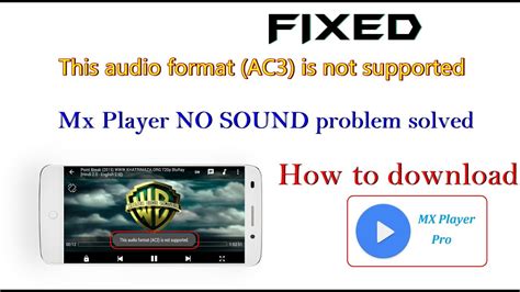 MX Player DTS Audio Format Not Supported FIX