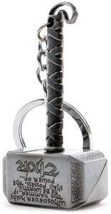tedmei Thor Hammer Marvel Avengers Silver Metal Ring Key Chain Key ...