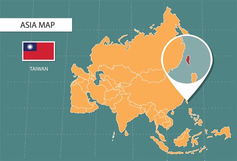 Map Of Asia Taiwan