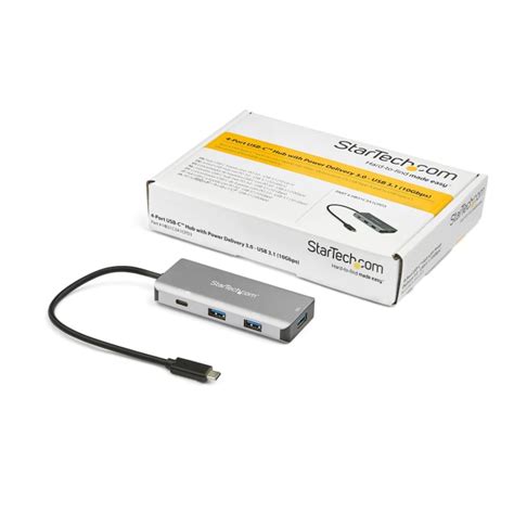 HB31C3A1CPD3 StarTech.com | StarTech.com 4 Port USB 3.1 USB A, USB C ...