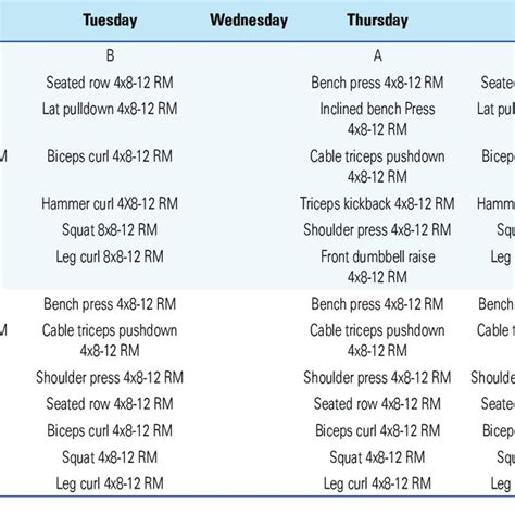 Image result for Split Exercise Routine