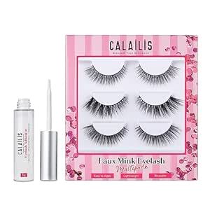 Buy CALAILIS False Eyelash, Eye Makeup Lash 3D Faux Mink Fake Eyelash ...