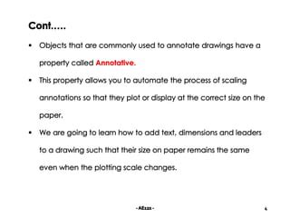AutoCAD Annotative Object Tutorial 的图像结果