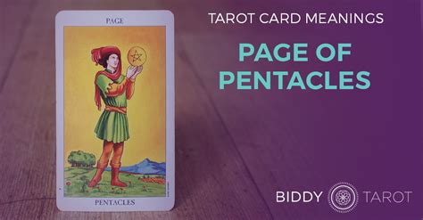 Page of Pentacles Tarot Card Meanings | Biddy Tarot