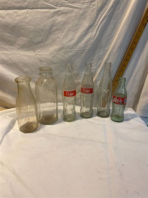 Coke and milk bottles