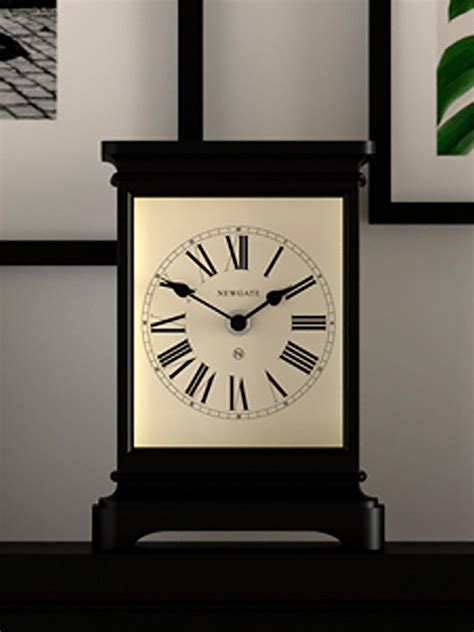 Newgate Clocks Timelord Silent Sweep Roman Numerals Analogue Mantel Clock