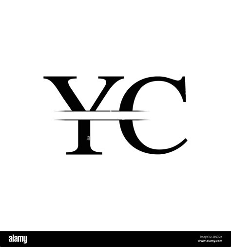 Plantilla Inicial Del Vector De Diseño Del Logotipo Yc. Letra Creativa ...