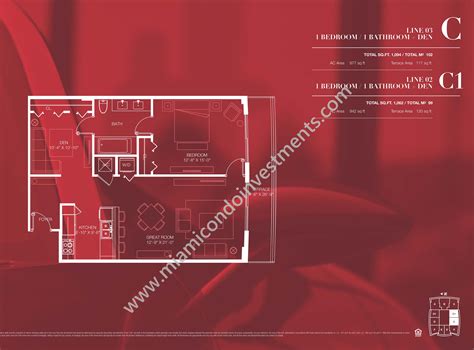 1100 Millecento Floor Plans