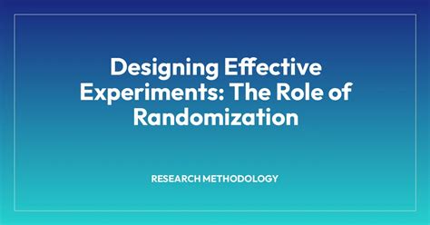 Image result for Randomization in Experiments