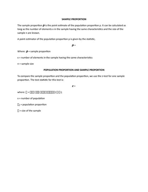 Sample Proportion Formula 的图像结果