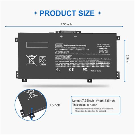 LK03XL – Batería para laptop HP Envy X360 15 convertible 15M-CN 17M-AE ...