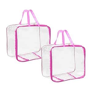 Gokru Multipurpose Transparent Storage Bag for Clothes PVC Packing ...