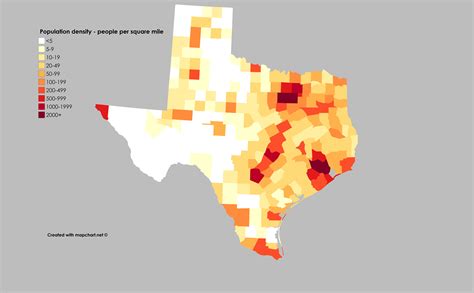 Population Map Of Texas - Map Of Rose Bowl