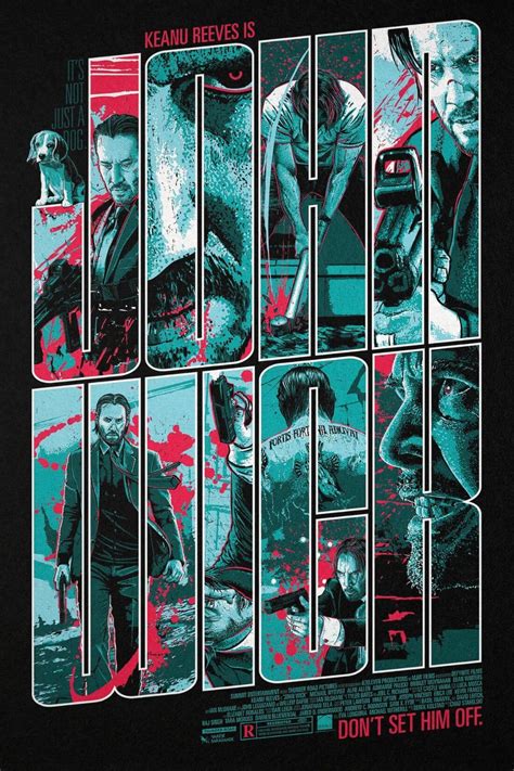 John Wick - Keanu Reeves - Hollywood English Action Movie Graphic Art ...