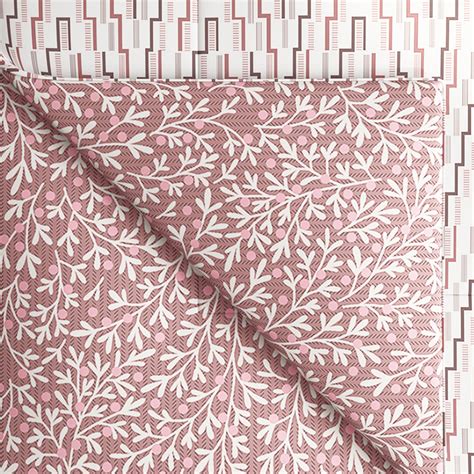 Buy PORTICO Melange Pink Printed Cotton Single Bed Duvet Cover ...