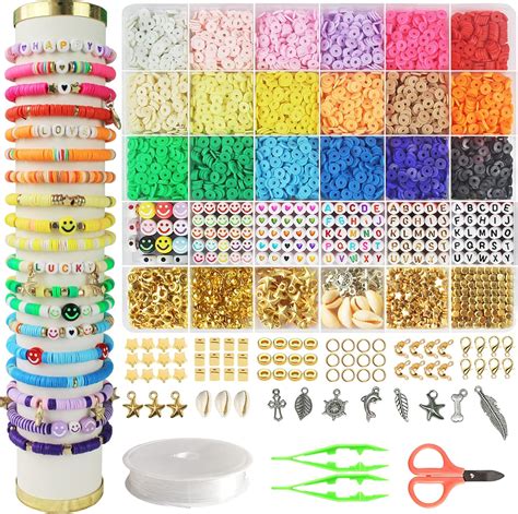 Hbnlai 5300 Clay Beads Bracelet Making Kit, Friendship Bracelet Kits ...