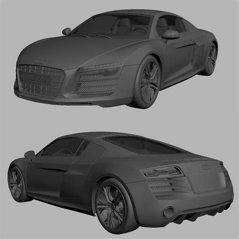 아우디 R8 2014 3D 모델 $99 - .unknown .3ds .fbx .max .obj - Free3D