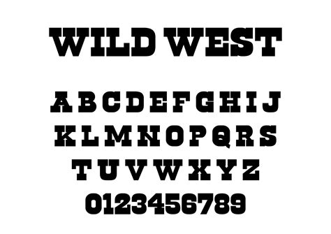 Western font wild west font old west font western font styles cowboy ...