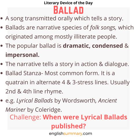 What Is A Ballad Give Examples at Virginia Morgan blog