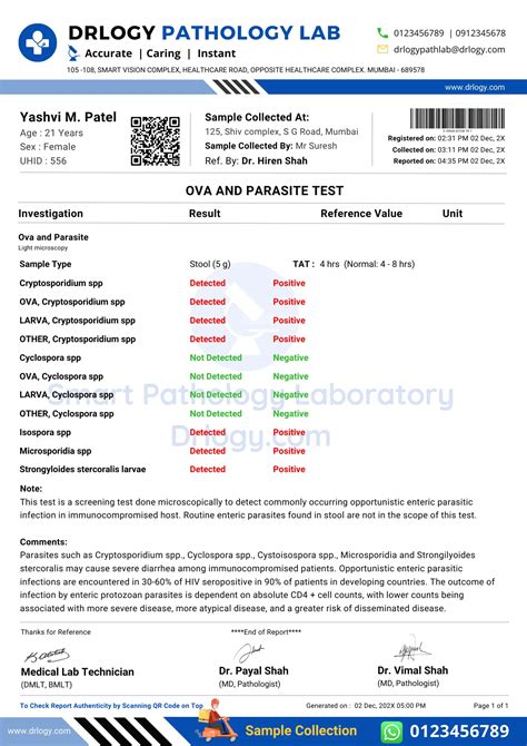 Ova and Parasite Test: Purpose, Price, Procedure & Results | Drlogy