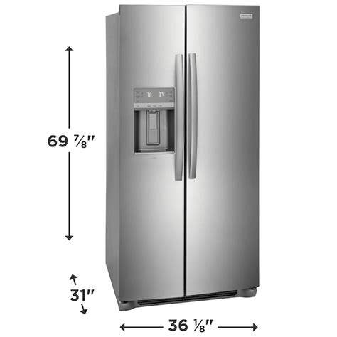 Frigidaire Gallery 22.3-cu ft Counter-depth Side-by-Side Refrigerator ...