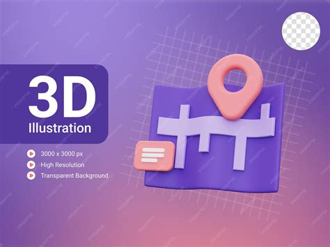 3D Map Pin with Line Icon 的图像结果