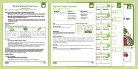 Pack One Dyslexia Simple Sentences: Sentence Detective Activity Pack