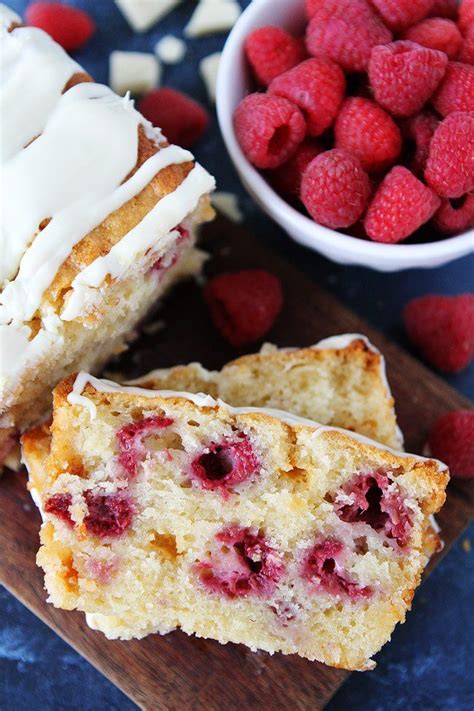 raspberry and white chocolate loaf cake