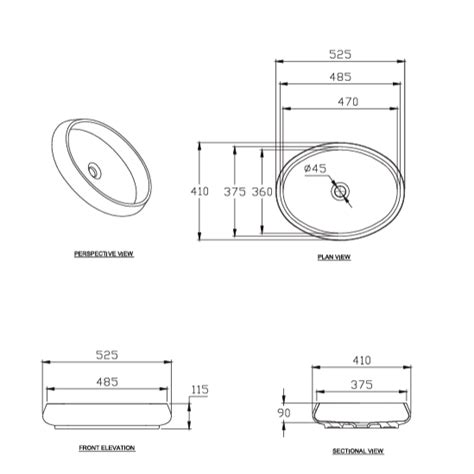 WASH BASIN TABLE TOP AVANTE - HINDWARE - ( STAR WHITE - AVANTE - 525x4 ...