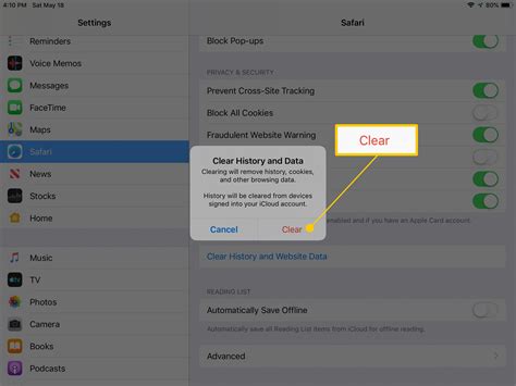 How to Remove Cookies and Web History on the iPad
